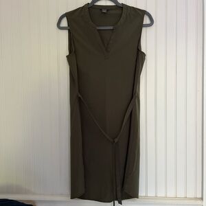 Eddie Bauer Khaki Sleeveless Mini Dress